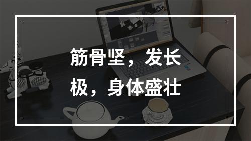 筋骨坚，发长极，身体盛壮