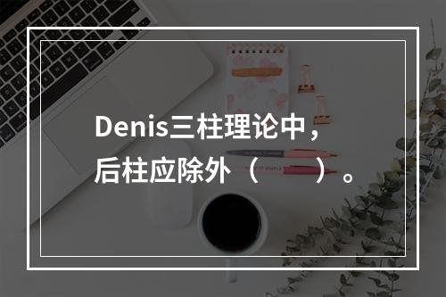 Denis三柱理论中，后柱应除外（　　）。