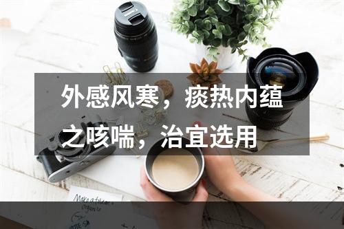 外感风寒，痰热内蕴之咳喘，治宜选用