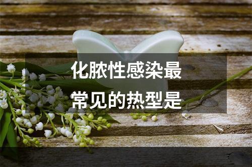 化脓性感染最常见的热型是