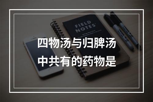 四物汤与归脾汤中共有的药物是