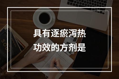 具有逐瘀泻热功效的方剂是