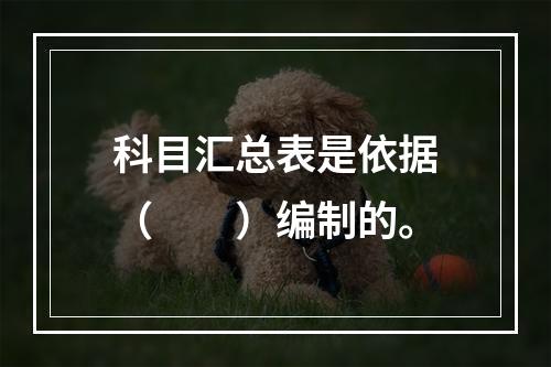 科目汇总表是依据（　　）编制的。