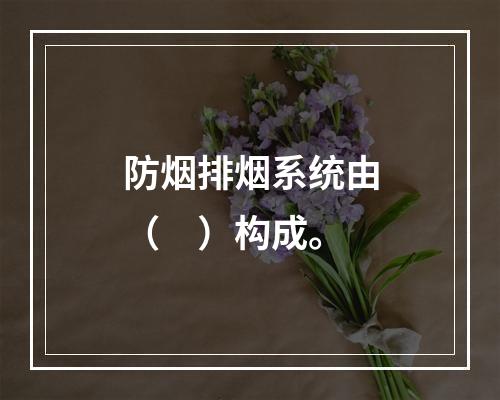 防烟排烟系统由（　）构成。