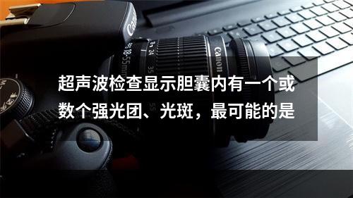 超声波检查显示胆囊内有一个或数个强光团、光斑，最可能的是