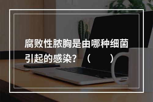 腐败性脓胸是由哪种细菌引起的感染？（　　）