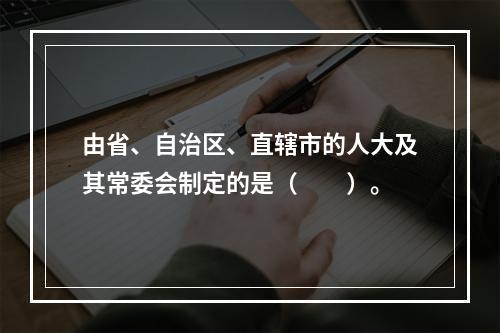 由省、自治区、直辖市的人大及其常委会制定的是（　　）。