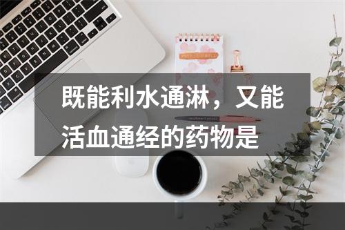 既能利水通淋，又能活血通经的药物是