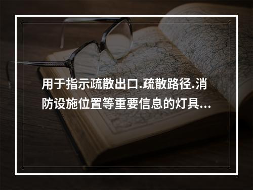 用于指示疏散出口.疏散路径.消防设施位置等重要信息的灯具是(