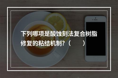 下列哪项是酸蚀刻法复合树脂修复的粘结机制?（　　）