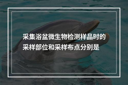 采集浴盆微生物检测样品时的采样部位和采样布点分别是