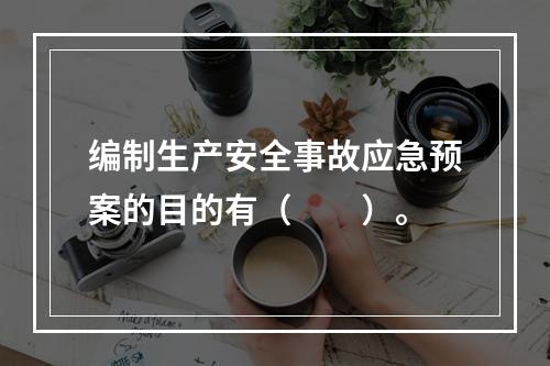 编制生产安全事故应急预案的目的有（　　）。