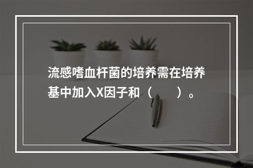 流感嗜血杆菌的培养需在培养基中加入X因子和（　　）。