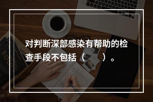 对判断深部感染有帮助的检查手段不包括（　　）。