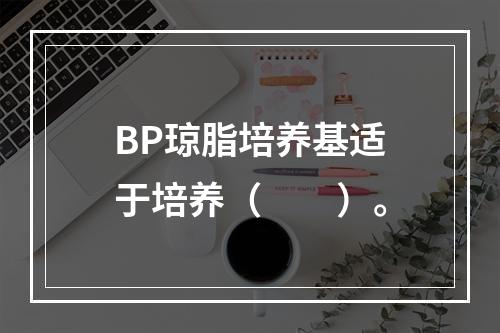 BP琼脂培养基适于培养（　　）。