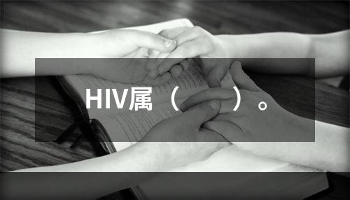 HIV属（　　）。