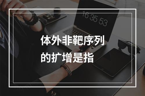 体外非靶序列的扩增是指