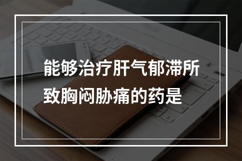 能够治疗肝气郁滞所致胸闷胁痛的药是