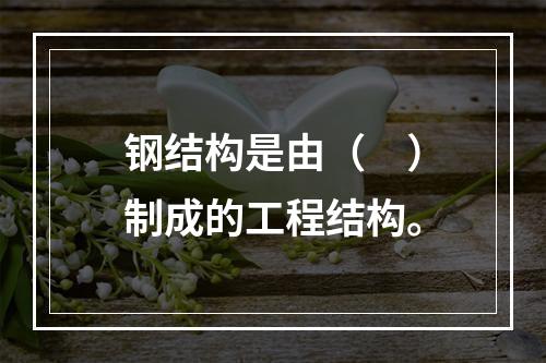 钢结构是由（　）制成的工程结构。