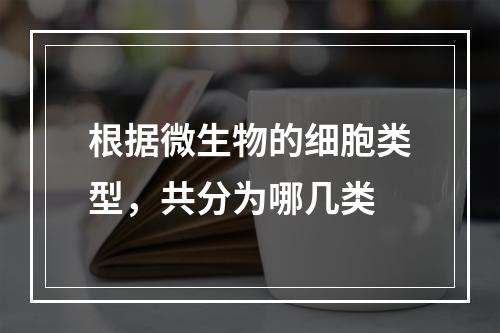 根据微生物的细胞类型，共分为哪几类