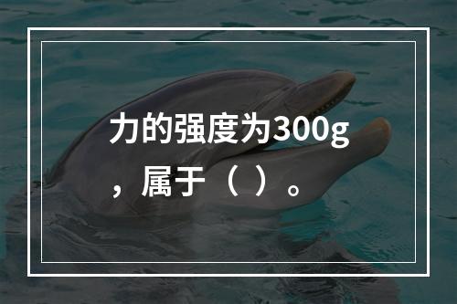 力的强度为300g，属于（  ）。