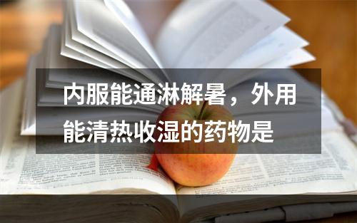 内服能通淋解暑，外用能清热收湿的药物是