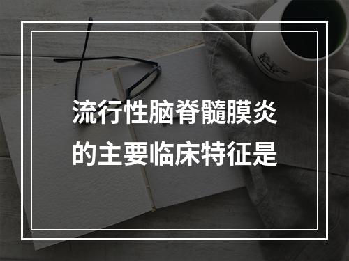 流行性脑脊髓膜炎的主要临床特征是