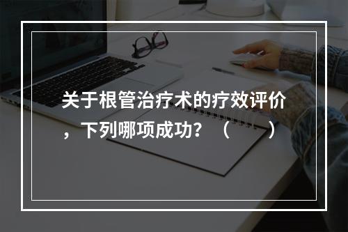 关于根管治疗术的疗效评价，下列哪项成功？（　　）