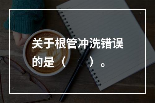 关于根管冲洗错误的是（　　）。