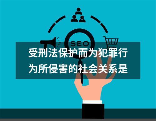 受刑法保护而为犯罪行为所侵害的社会关系是