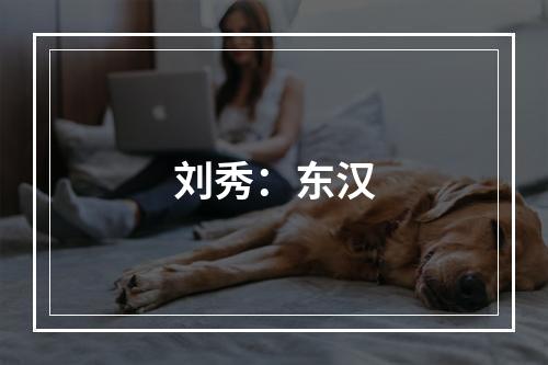 刘秀：东汉