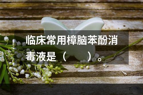 临床常用樟脑苯酚消毒液是（　　）。