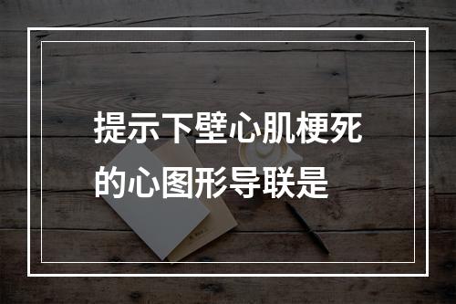 提示下壁心肌梗死的心图形导联是