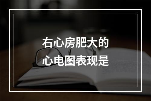 右心房肥大的心电图表现是