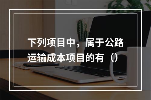 下列项目中，属于公路运输成本项目的有（）