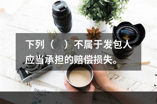 下列（　）不属于发包人应当承担的赔偿损失。