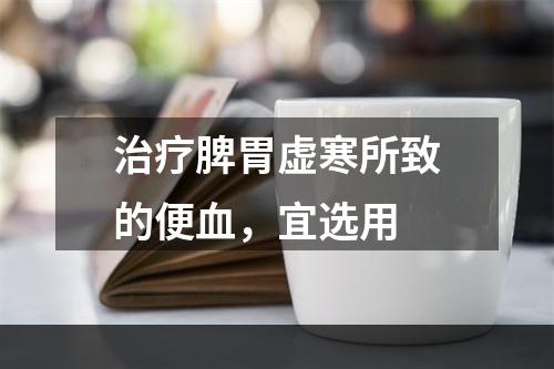 治疗脾胃虚寒所致的便血，宜选用