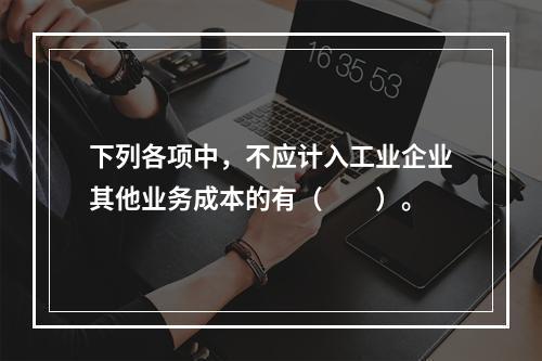 下列各项中，不应计入工业企业其他业务成本的有（　　）。