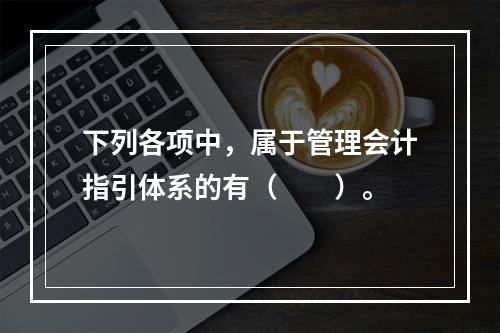 下列各项中，属于管理会计指引体系的有（　　）。