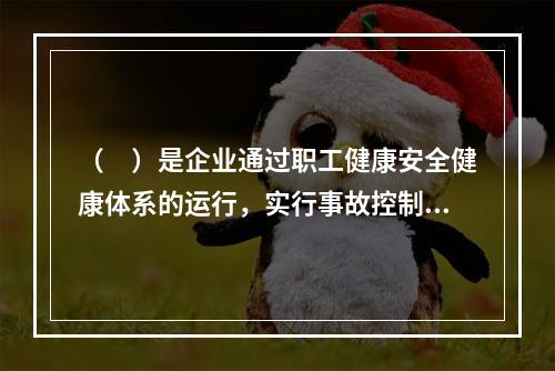 （　）是企业通过职工健康安全健康体系的运行，实行事故控制的开