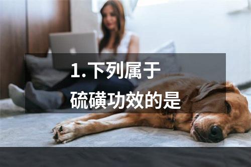 1.下列属于硫磺功效的是