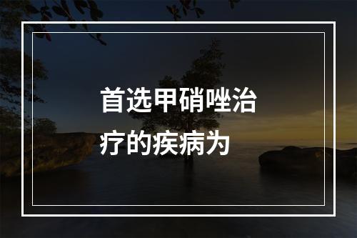 首选甲硝唑治疗的疾病为