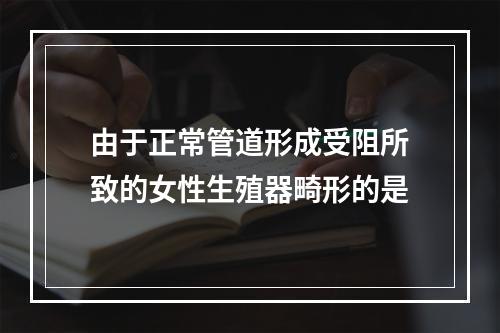 由于正常管道形成受阻所致的女性生殖器畸形的是