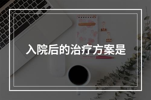 入院后的治疗方案是