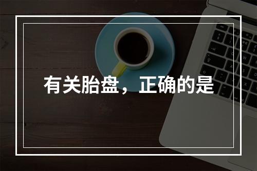 有关胎盘，正确的是