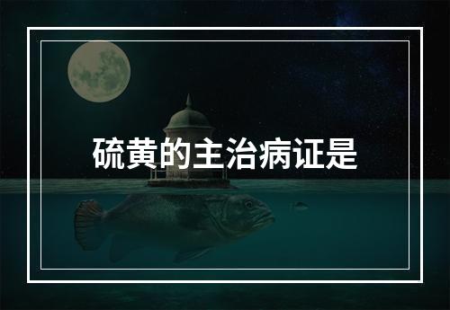 硫黄的主治病证是