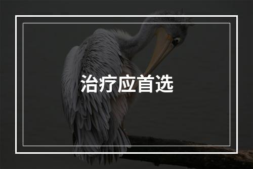 治疗应首选