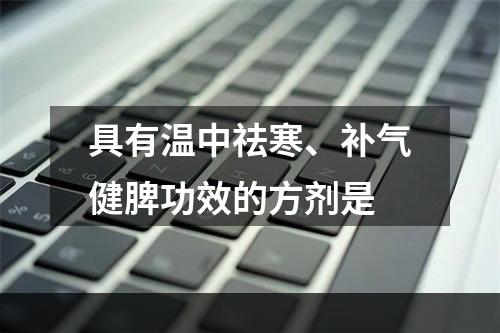 具有温中祛寒、补气健脾功效的方剂是