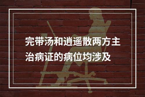 完带汤和逍遥散两方主治病证的病位均涉及