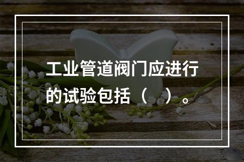 工业管道阀门应进行的试验包括（　）。